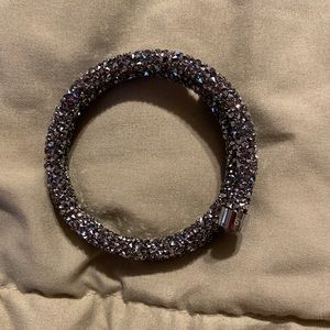 Black crystal Swarovski wrap bracelet